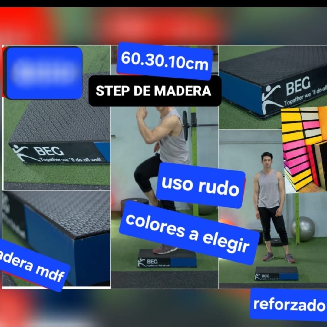 Banco step de madera