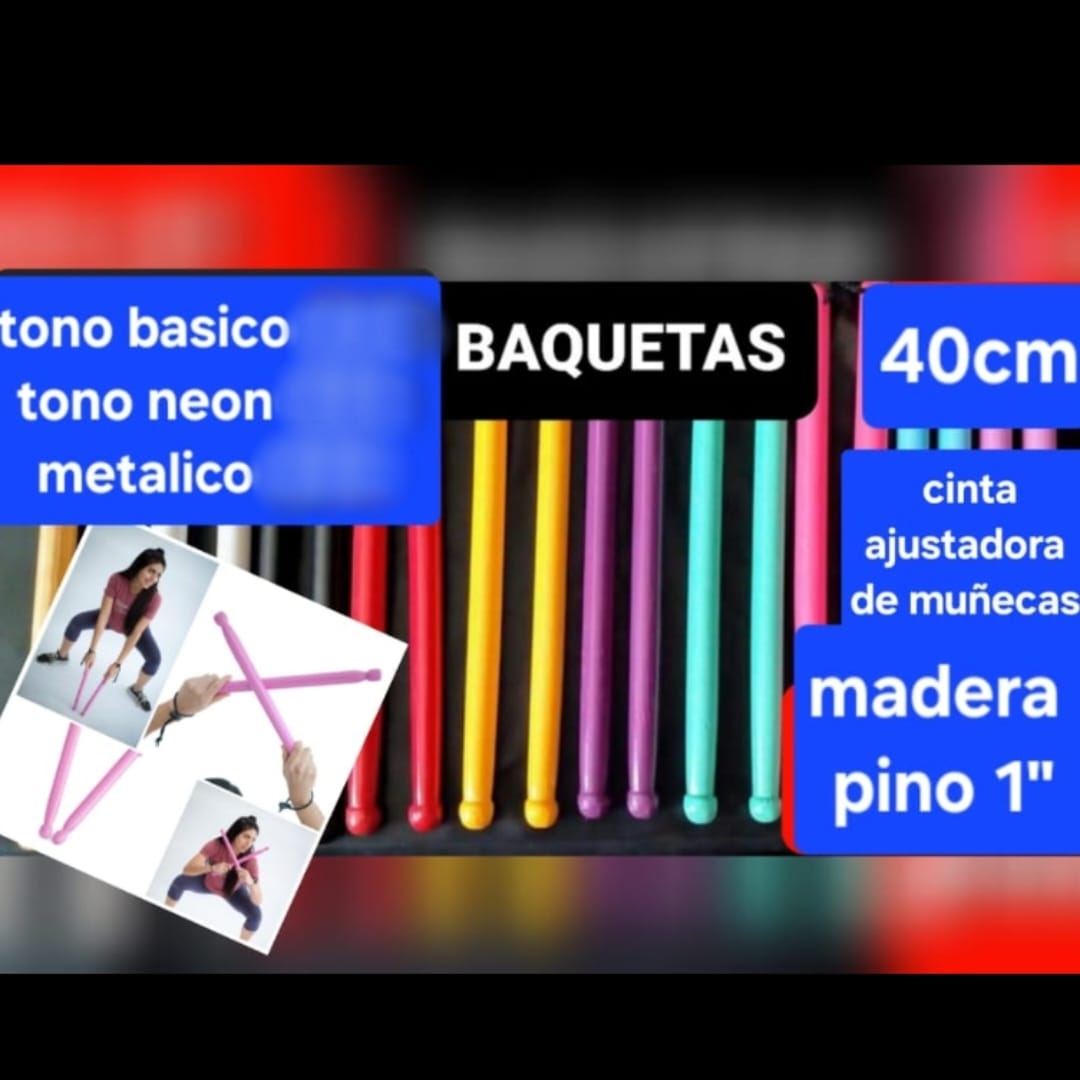 Baquetas tono metálico