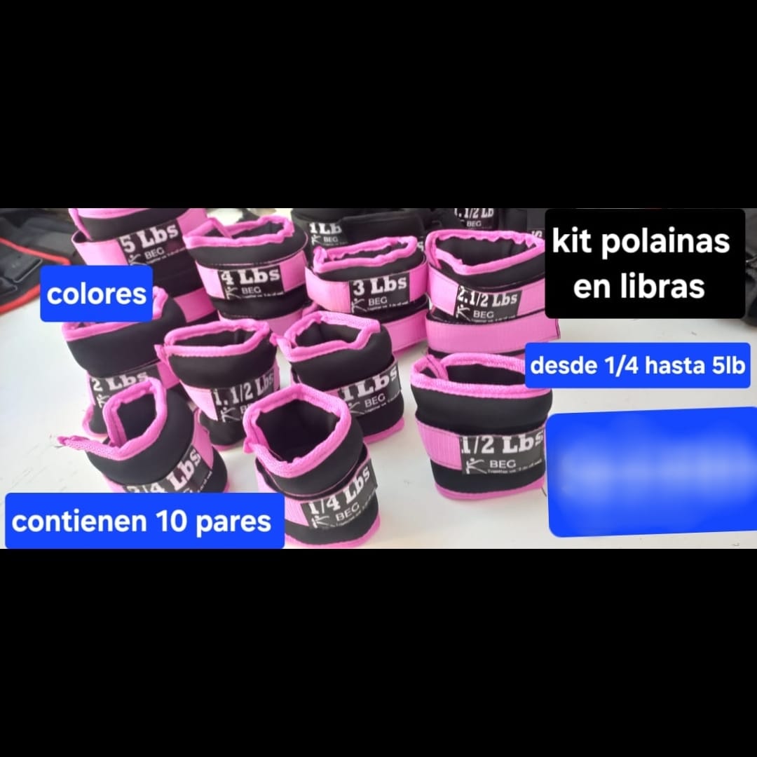 Kit polainas en libras