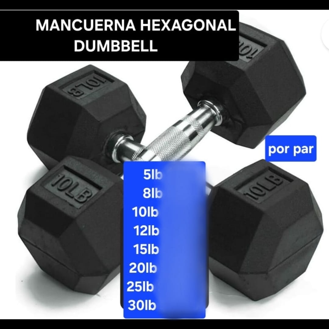Mancuerna hexagonal dumbell