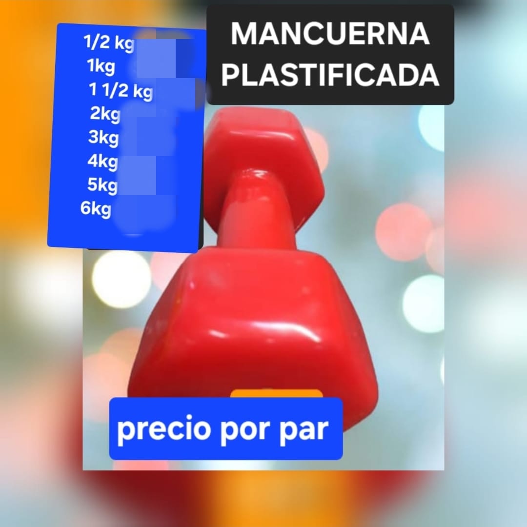 Mancuerna plastificada