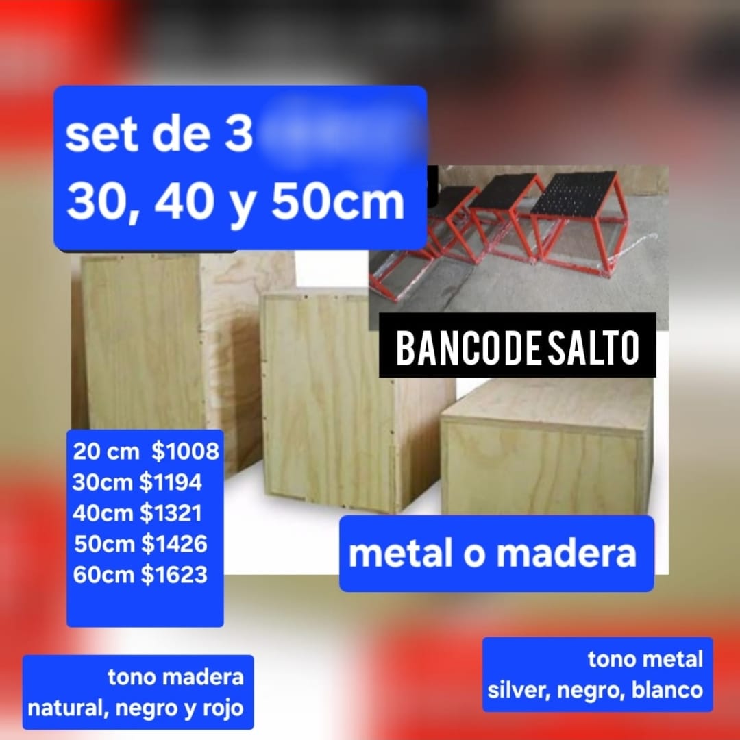 Set de 3 bancos