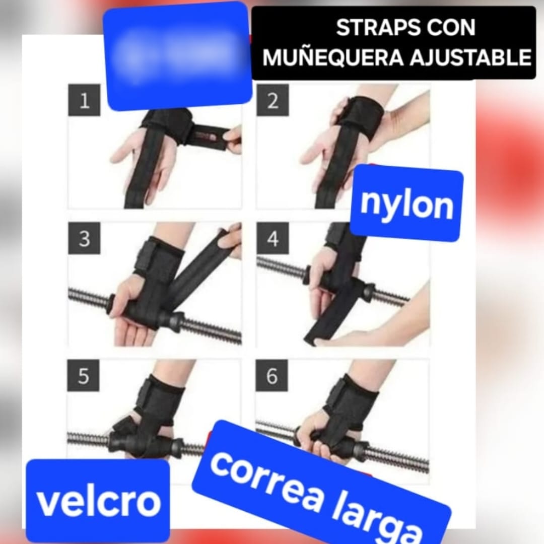 Straps con muñequera ajustable